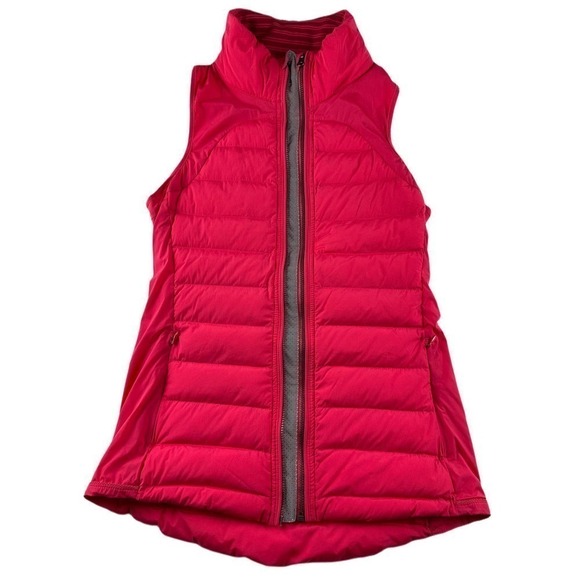 Lululemon Fluffed Up Vest Boom Juice / Bleached Coral Women’s Size 4 #W4E57S - Picture 3 of 9